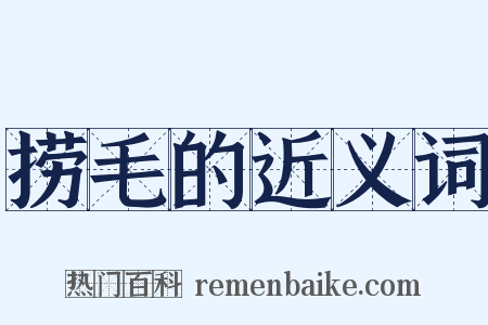 捞毛的近义词是什么意思的图片